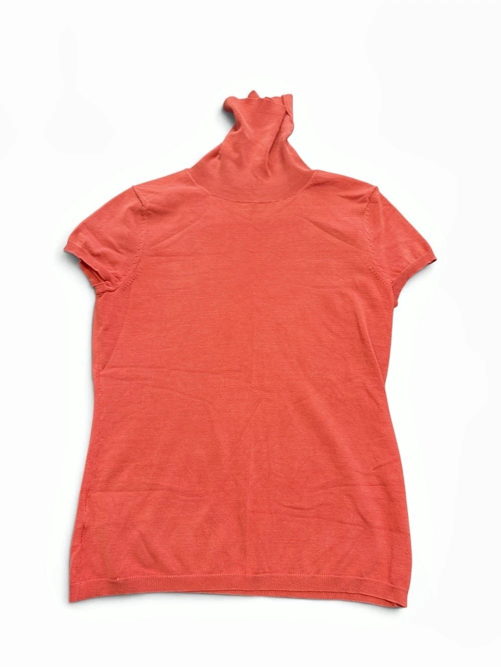 Ann Taylor Mock Neck Top in Red Size Medium Like New
